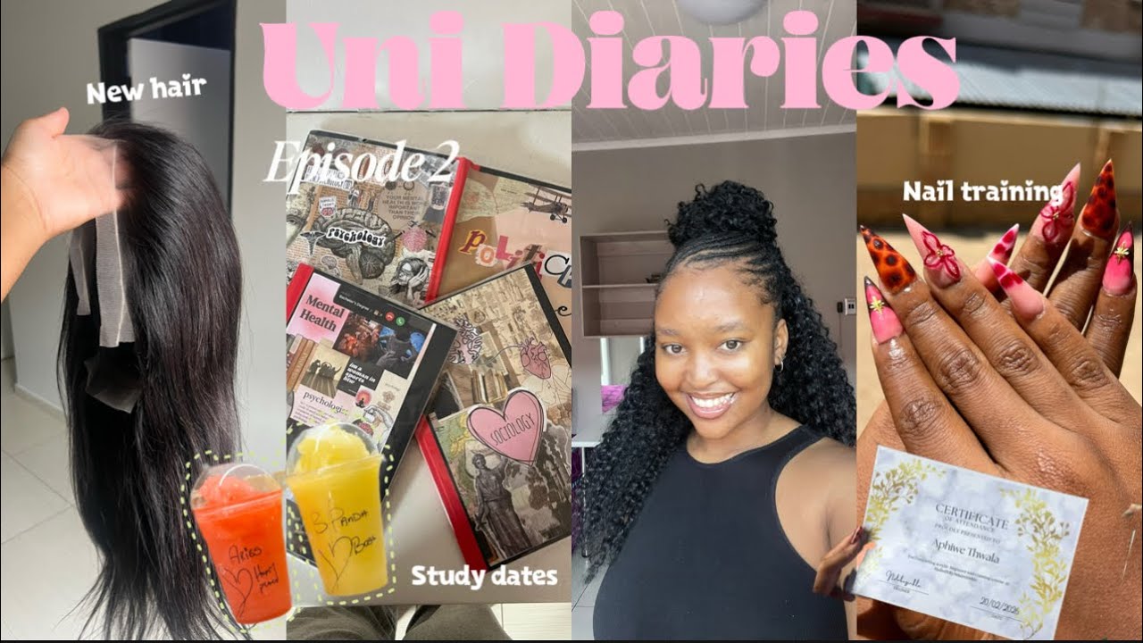 UNI DIARIES | attending classes, fitness journey, new hair, nail training and more |