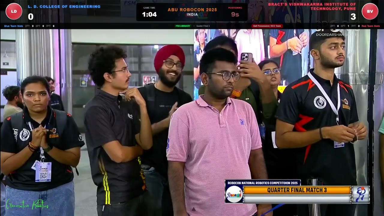 VIT  PUNE vs Team Robocon LDCE  | ABU Robocon 2025 India | Preliminary Round