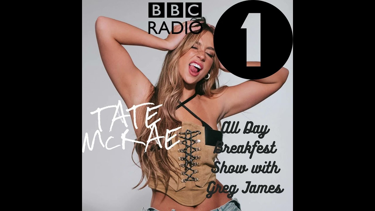 Tate McRae BBC Radio 1 Interview with Greg James The All Day Breakfest Show #fyp #tatemcrae