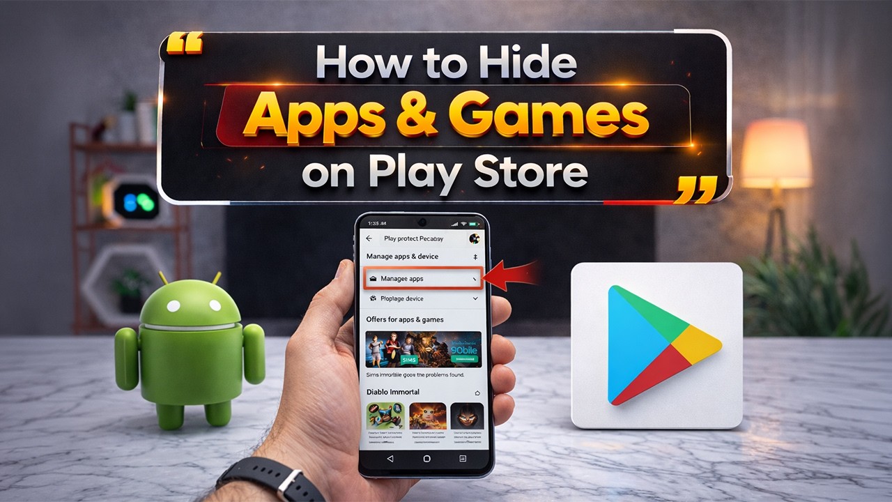Как скрыть приложения и игры в Play Store?