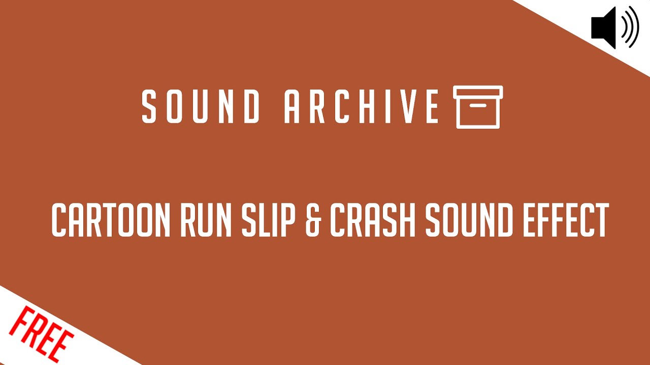 Free "Cartoon Run, Slip and Crash" Sound Effect