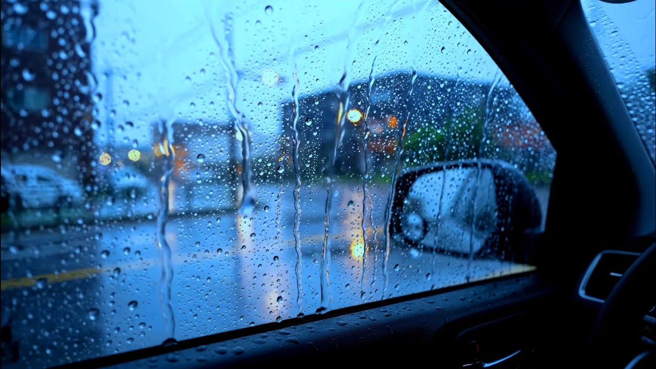 Cozy Car Ambience in Heavy Rain | Fall Asleep in Minutes & Say Goodbye to Stress