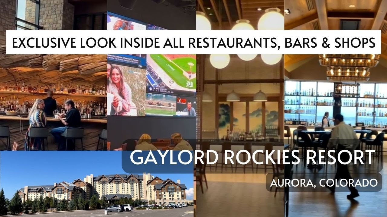 GAYLORD ROCKIES RESORT Tour | Exclusive Look Inside All Restaurants, Bars & Shops | Colorado Resort