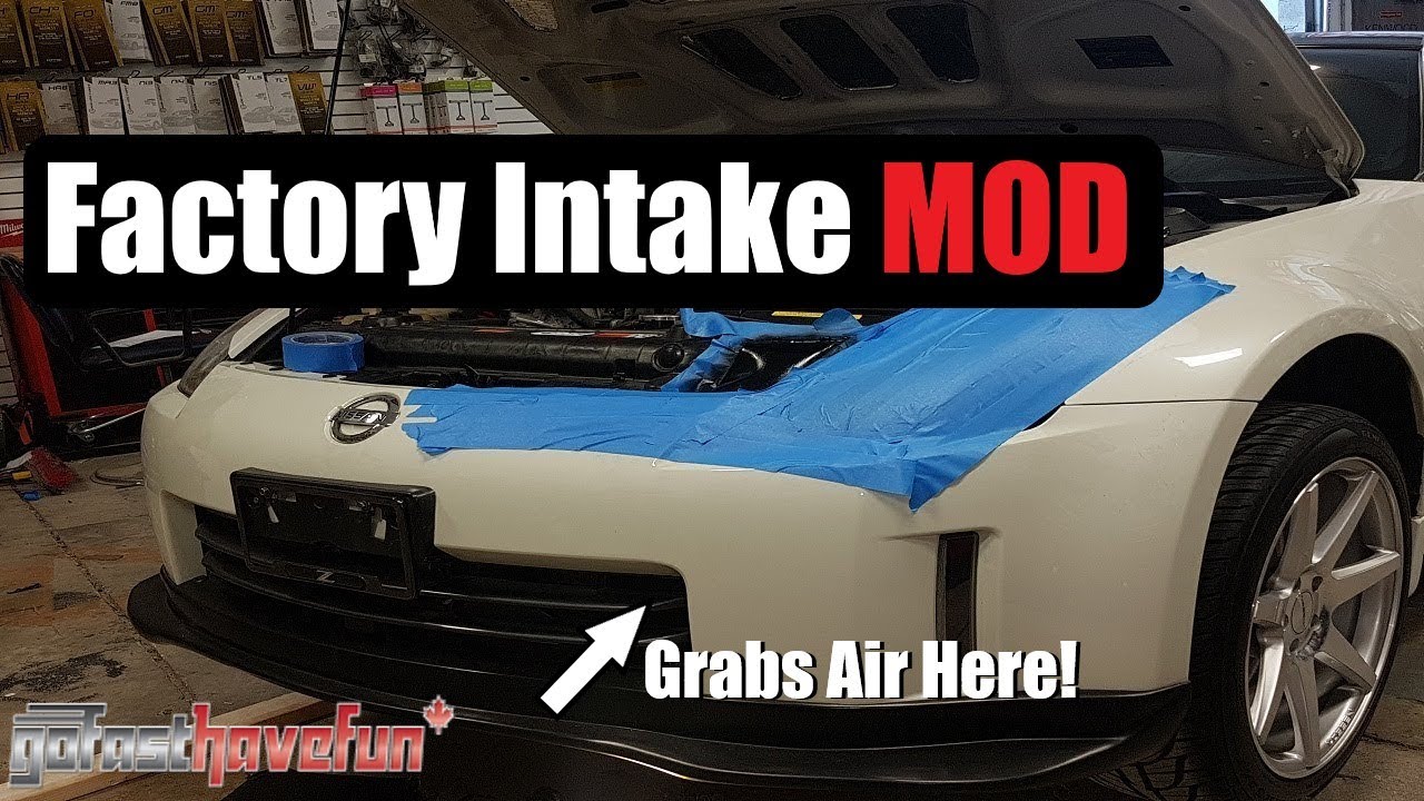 Nissan 350Z EVO-R Cold Air Intake Duct Factory Intake MOD | AnthonyJ350