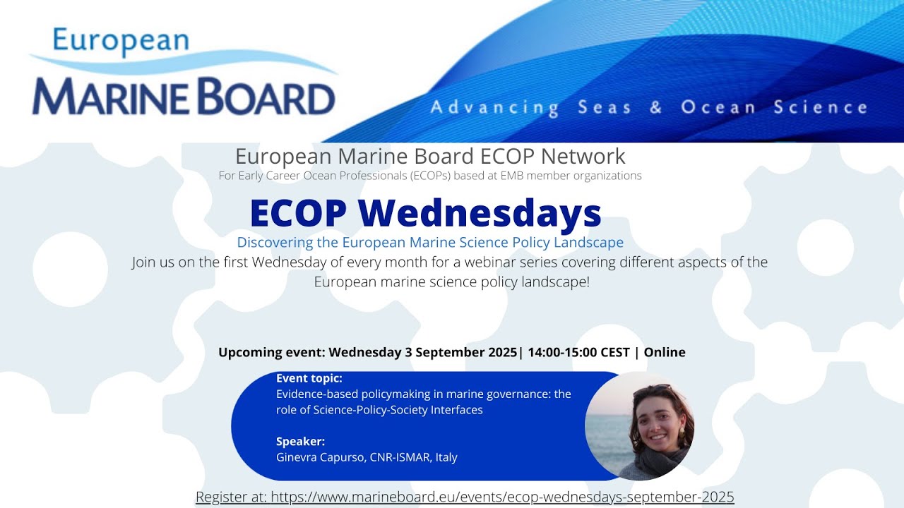 ECOP Wednesday, September 2025: Evidence-based policymaking in marine governance
