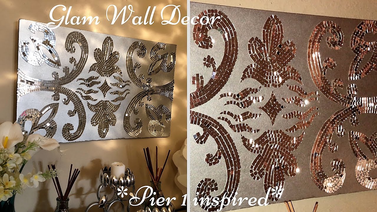 DIY Pier 1 Inspired Wall Art Mirror Decor| Quick, Simple and Inexpensive!