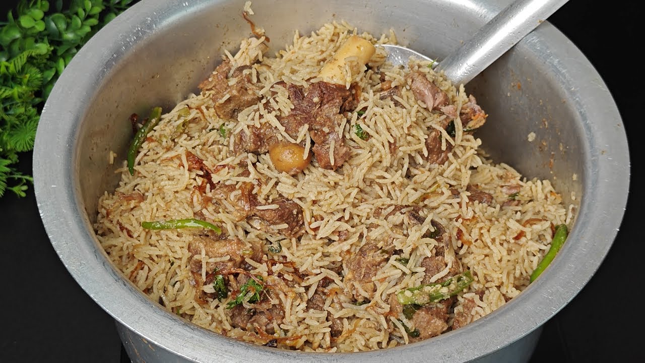 Masala Mutton Pulao | Golden Mutton Pulao