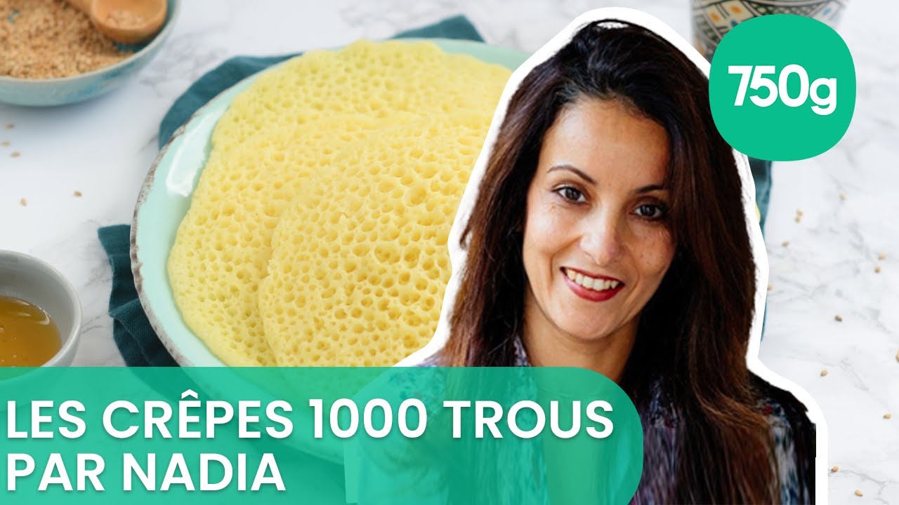 Recette des cr&ecirc;pes mille trous ou baghrir - 750g