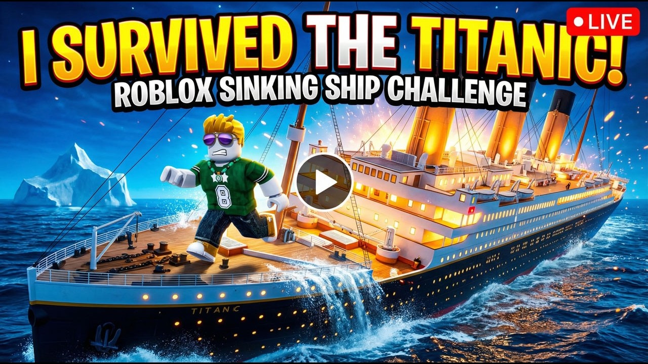 Surviving the Sinking Titanic in Roblox (Can I Escape?)