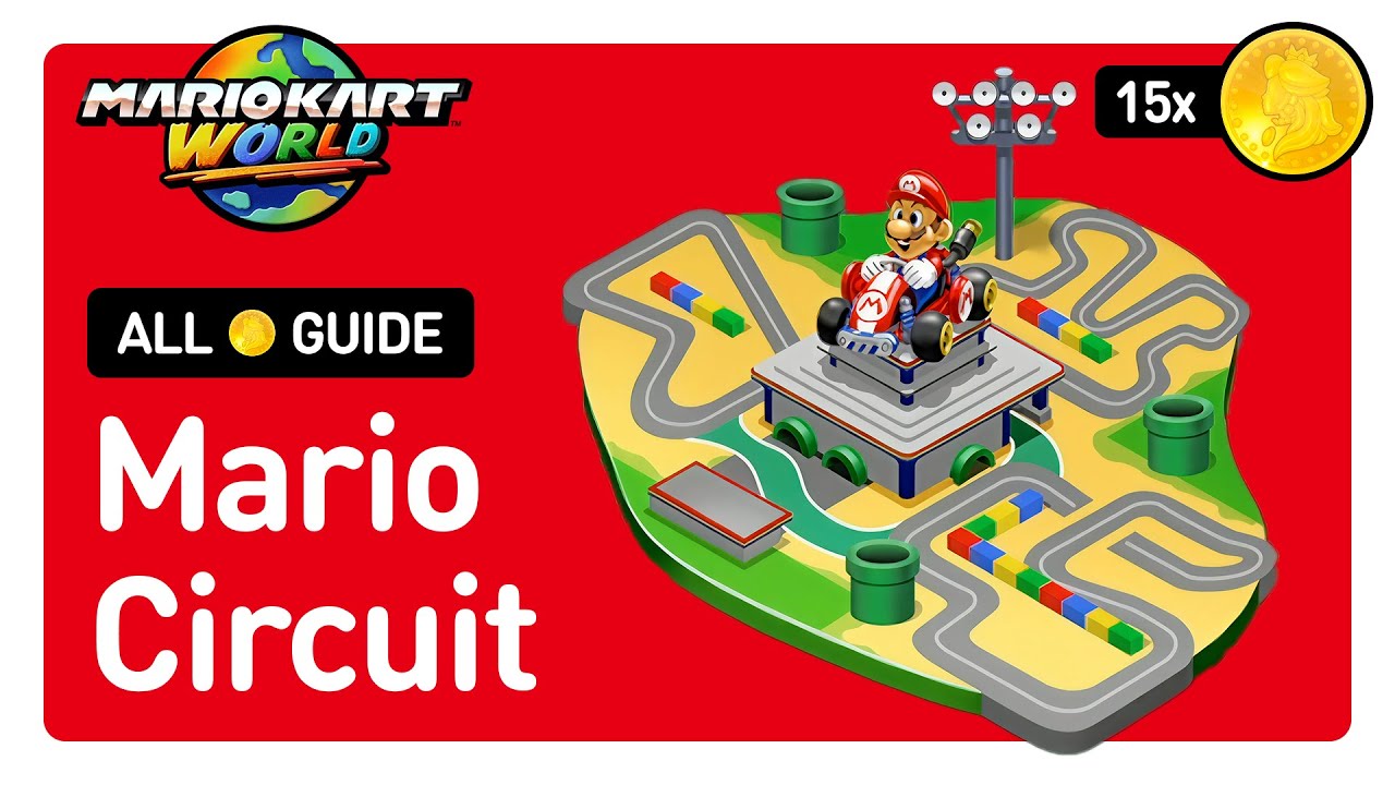 Mario Kart World - All Peach Medallion Locations in Mario Circuit - 100% Completion Guide
