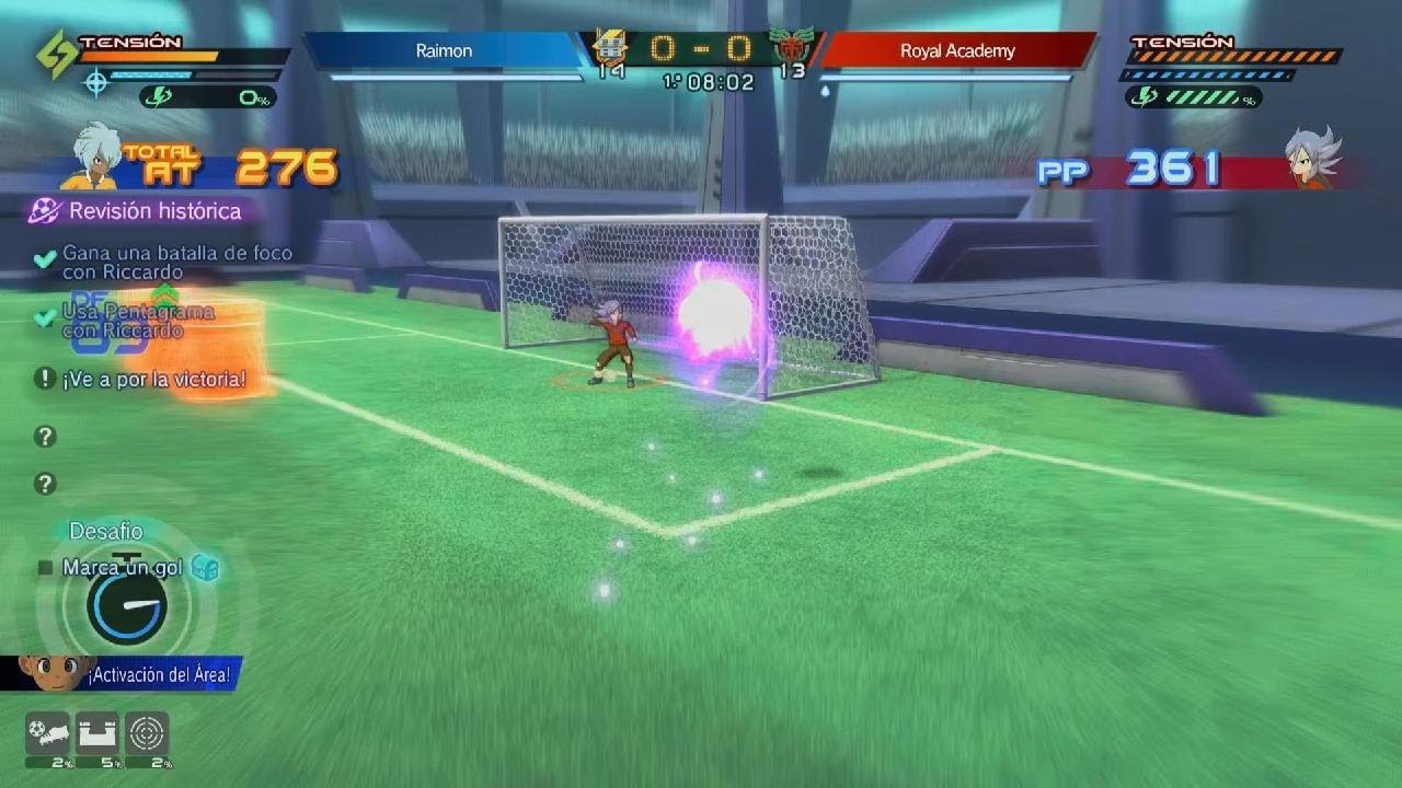 INAZUMA ELEVEN: Heroes' Victory Road. Modo Crónica. Partido VS La Nueva Royal Academy.