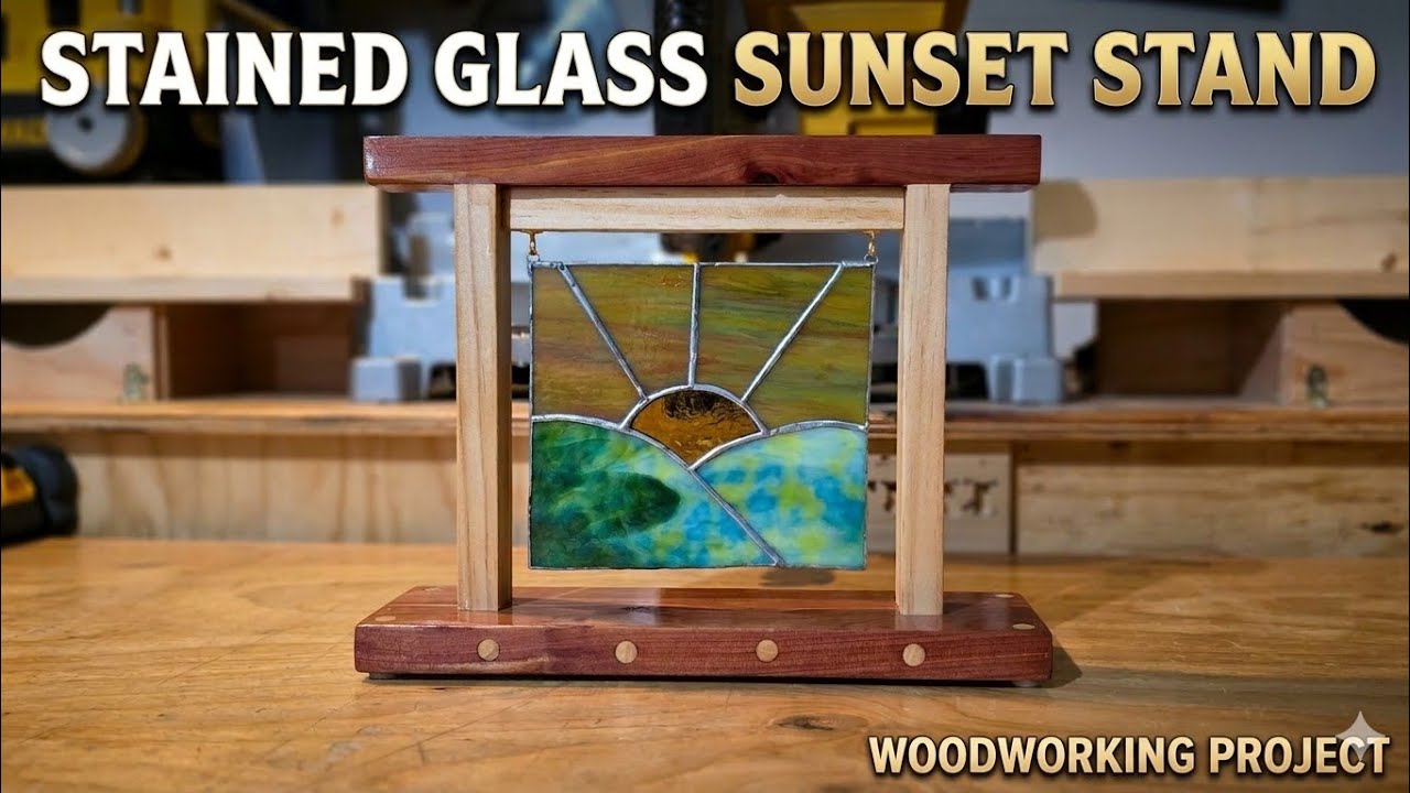 Wood+Glass=Art The Easiest woodworking project for your stained glass art.