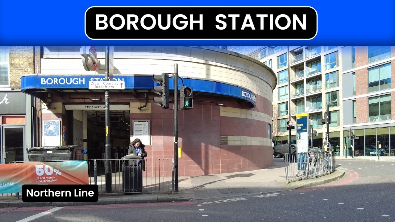 London Underground Borough Station & Lift To Platform | Northern line