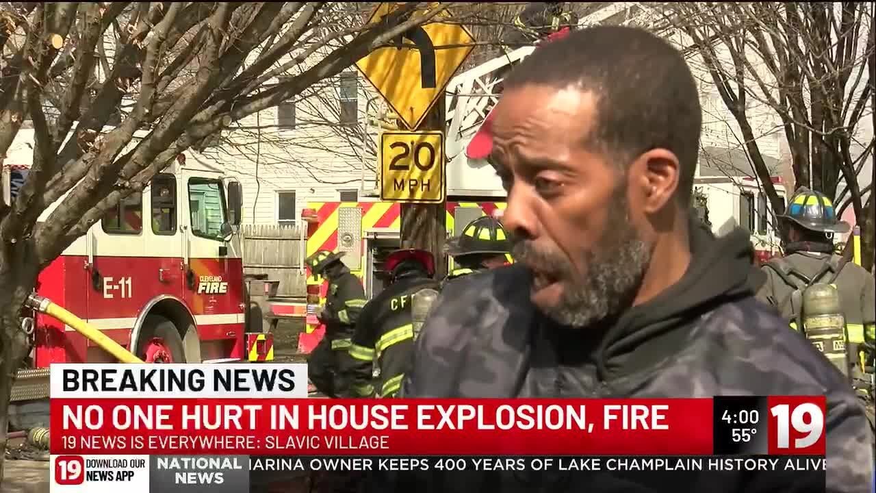 No one hurt in house explosion, fire