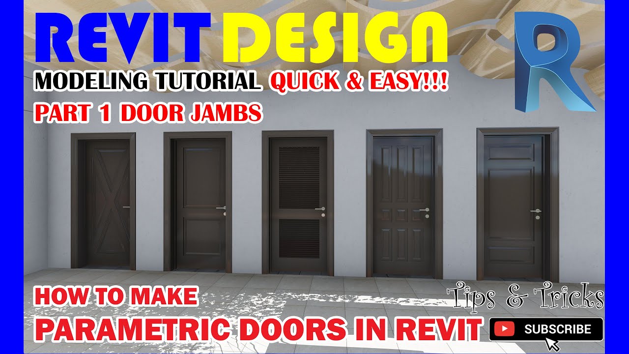 RD037. How to make a Parametric Doors in Revit. Part 1 Door Jambs.
