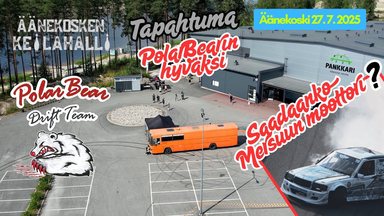 Saadaanko Mersuun moottori - Tapahtuma PolarBearin hyväksi - Äänekoski 27.7.2025!