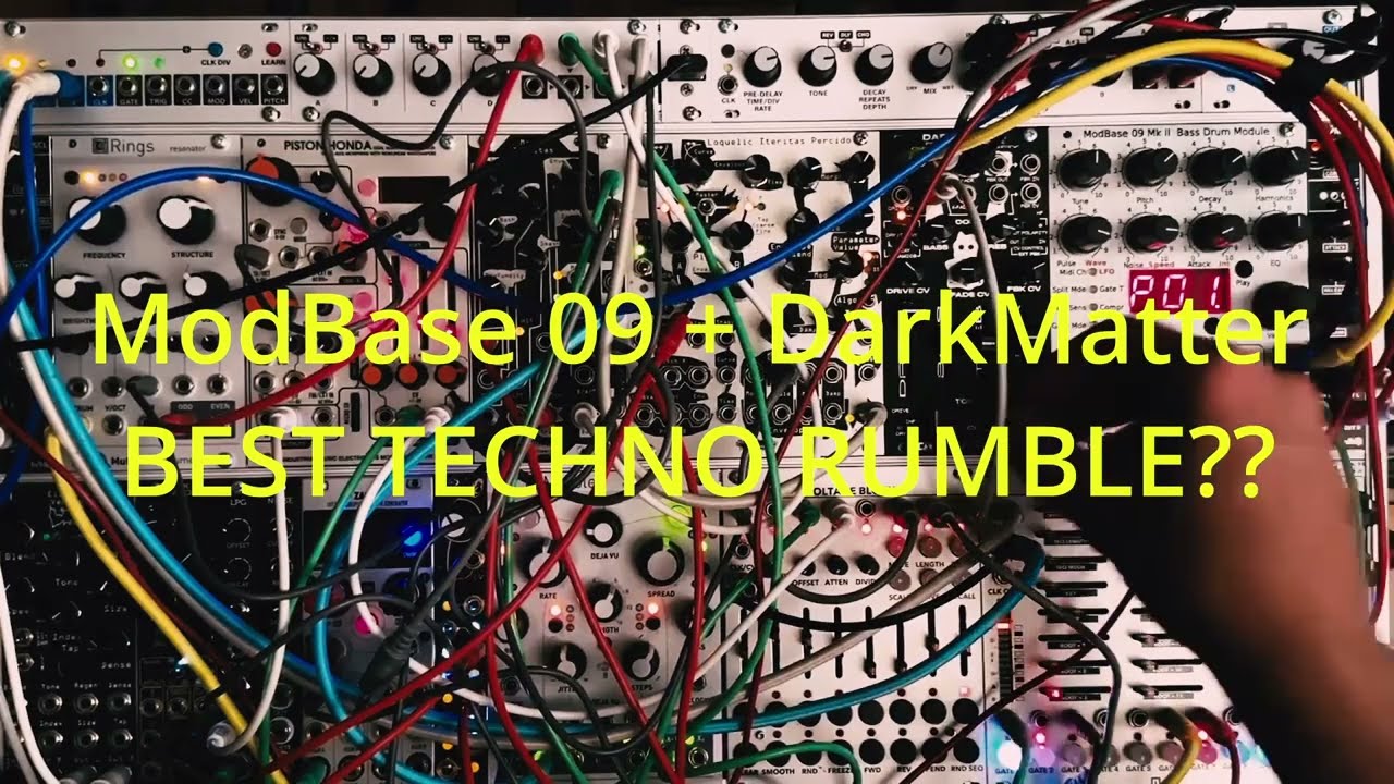 Jomox ModBase 09 MkII + Dark Matter Casper Bastl // Ideas for techno Rumble // Eurorack live