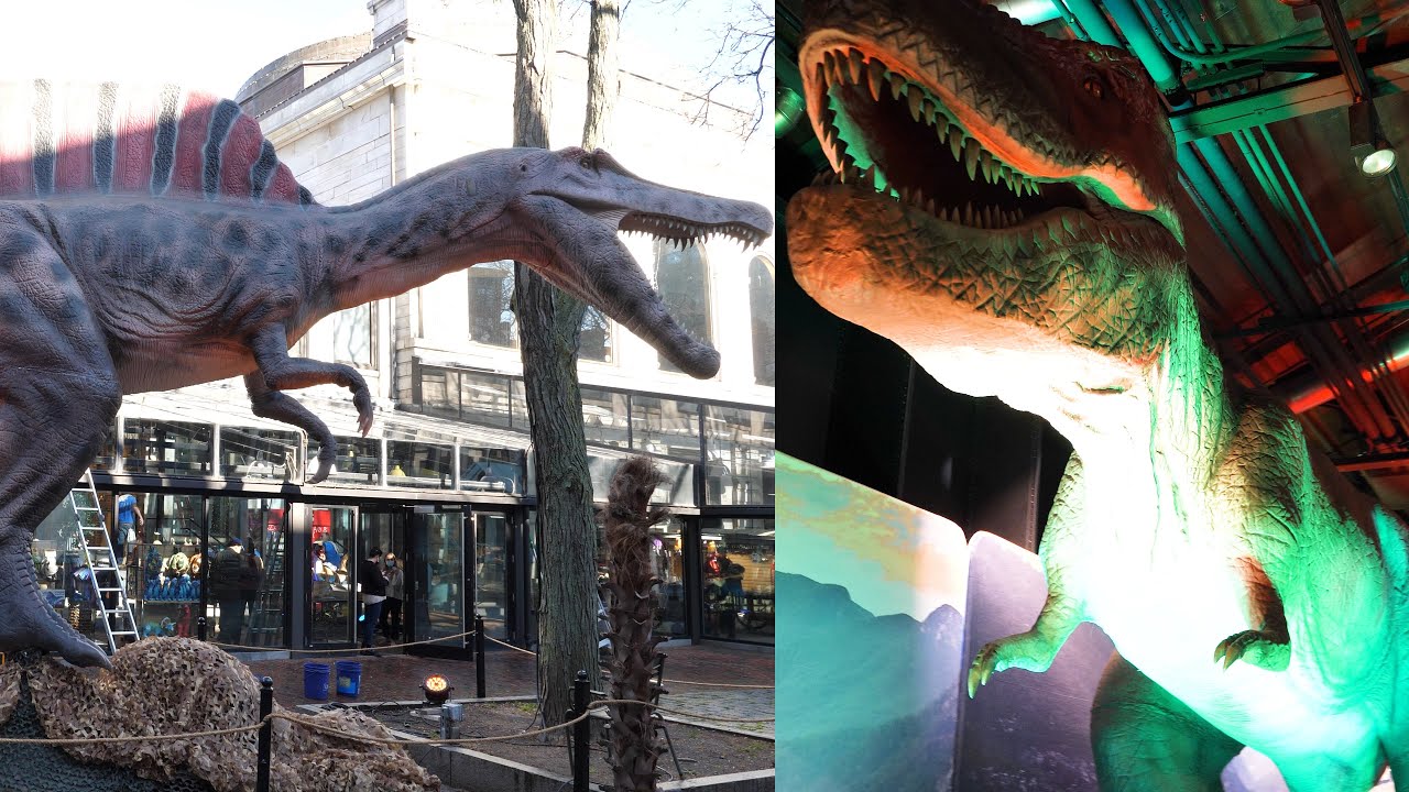 🦖 Dino Safari: A Walk-Thru Adventure Jurassic Dinosaur park under construction Boston walking tour