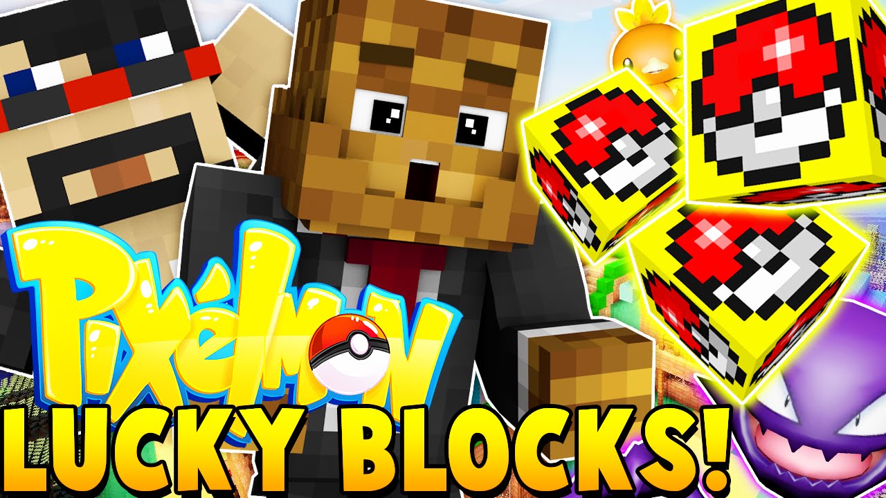 PIXELMON Lucky Block Challenge | Minecraft - Pixelmon Mod Battle | JeromeASF