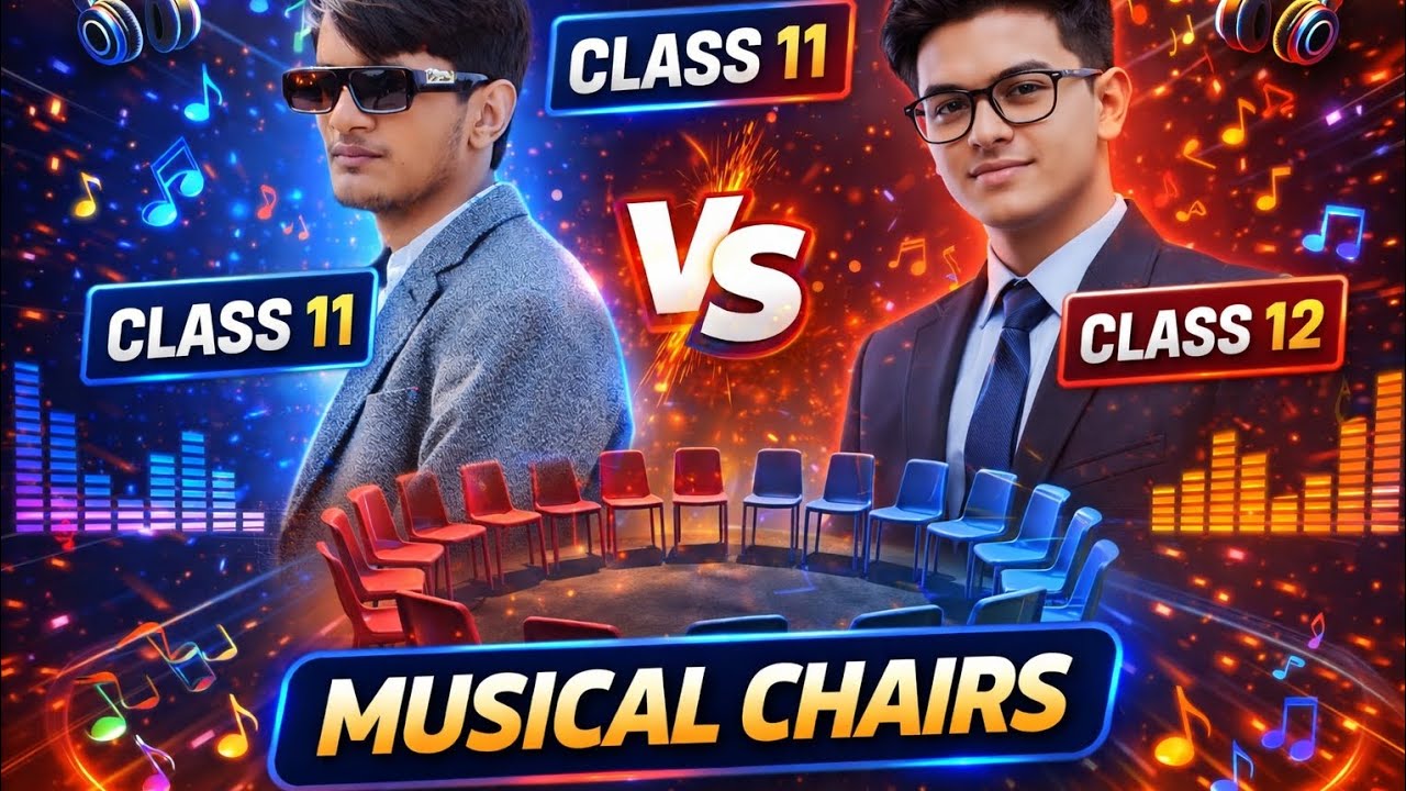 Musical chair compitation between 11 vs 12 class. #newvlog 