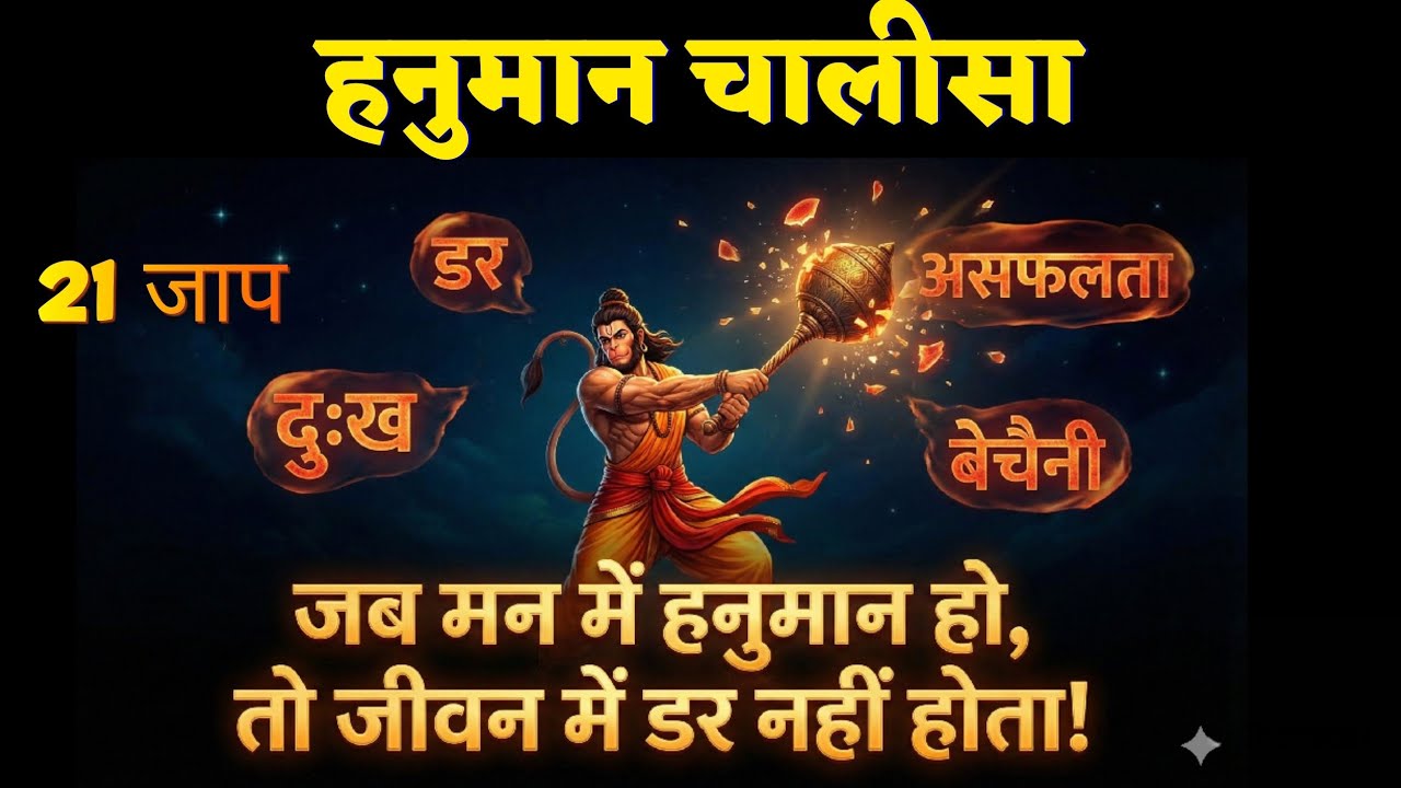 श्री हनुमान चालीसा (गोस्वामी तुलसीदास कृत):भय और संकट नाशक🙏🙏