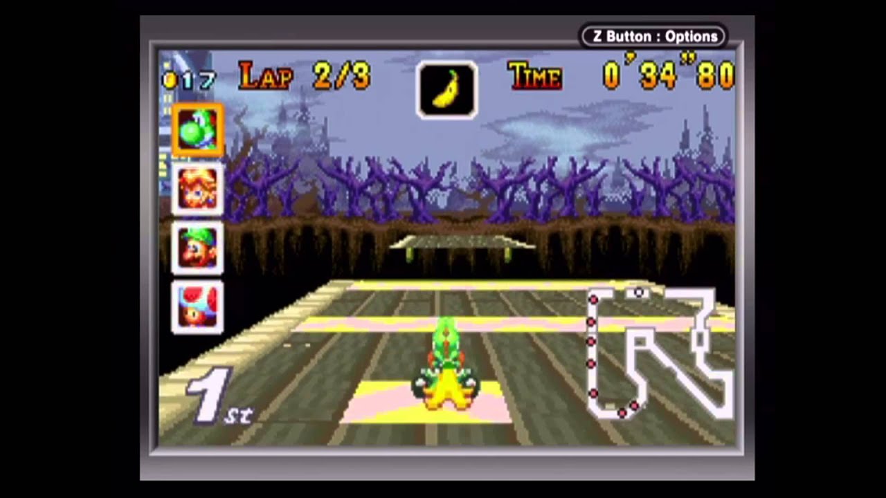 Mario Kart: Super Circuit - 150cc Flower Cup (Game Boy Player Capture)