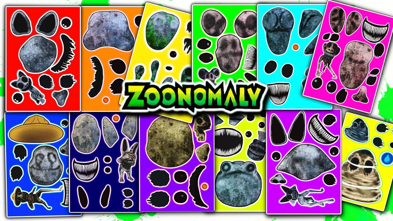 [Sticker Book] ZOONOMALY Sticker Book ASMR Compilation 👻 , Paperdiy