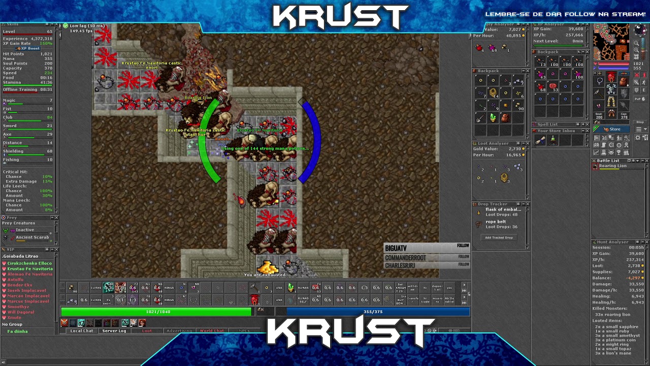 EK 65 SOLO - LION'S ROCK - 449K/H 150% - TIBIA