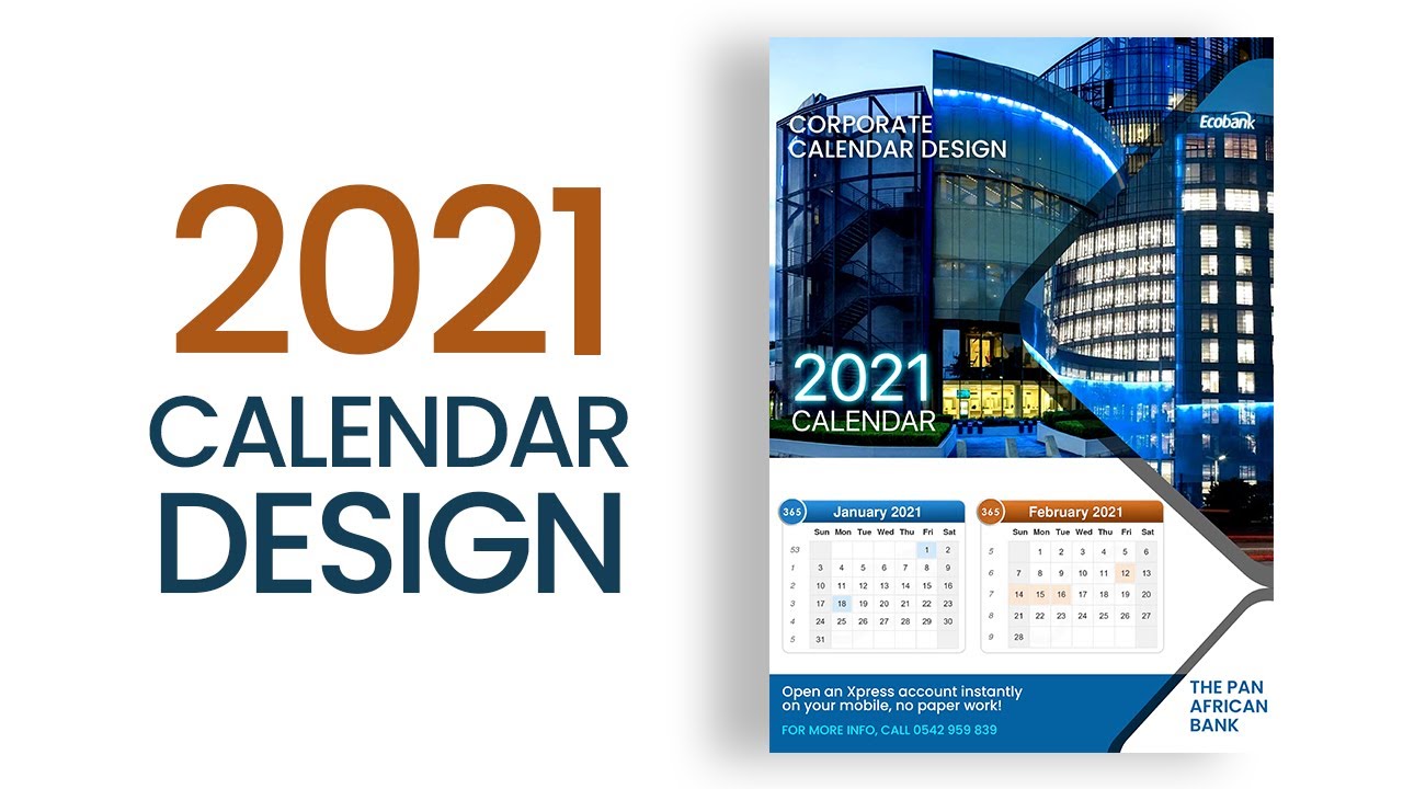 How To Create a PROFESSIONAL CALENDAR | 2021 Calendar | Photoshop Tutorial