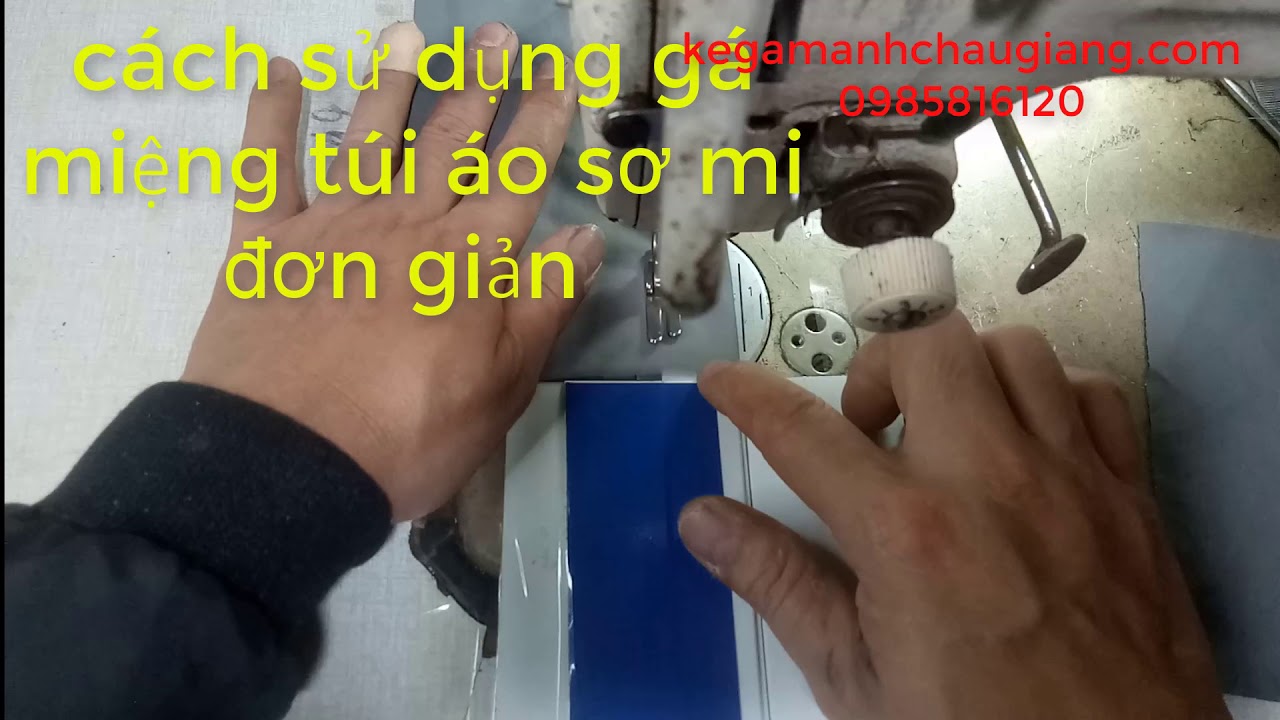 hướng dẫn cách sử dụng GÁ MIỆNG TÚI bằng rập nhựa meca