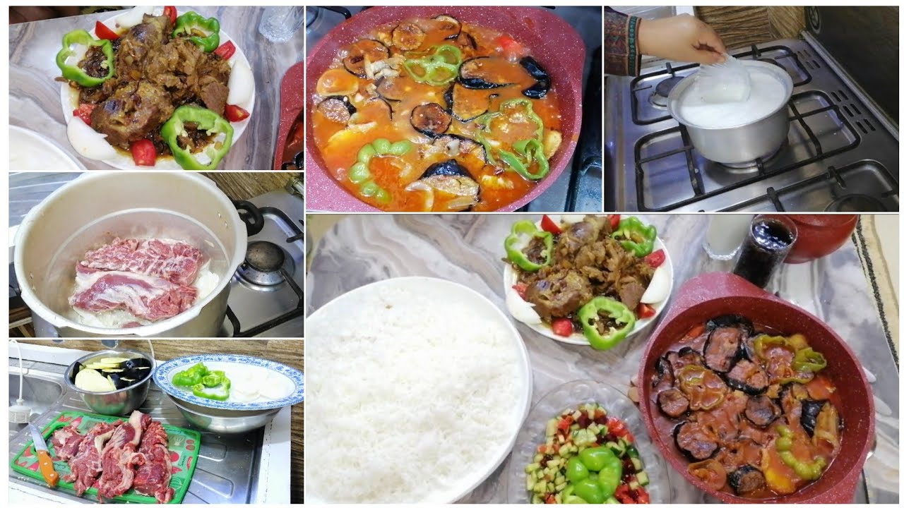 مالحك ويه العمال غدانه صارعشانه😁😂تبسي مناسبات ولحم بطريقه زوجي😋خليت صديقتي تسويلنه روبه🐄شحضرتولمحرم🏴