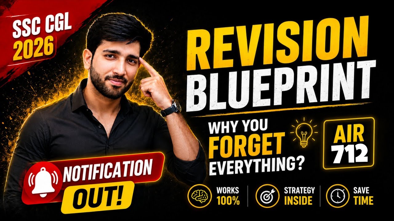 Revise like this for 2 months | Best revision strategy for SSC CGL 2026 | AIR 712