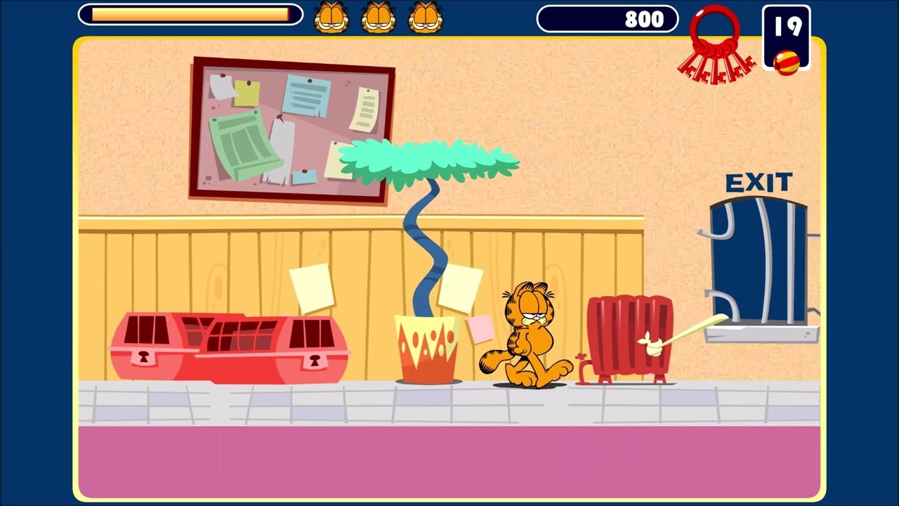 Flash Gameplay: Garfield Operation Krazy Kennel Breakout