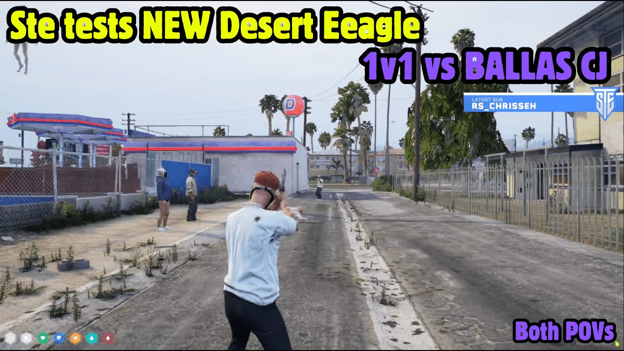 Manor Test NEW Deagles in 1v1 with Ballas CJ | Manor No Pixel 4.0