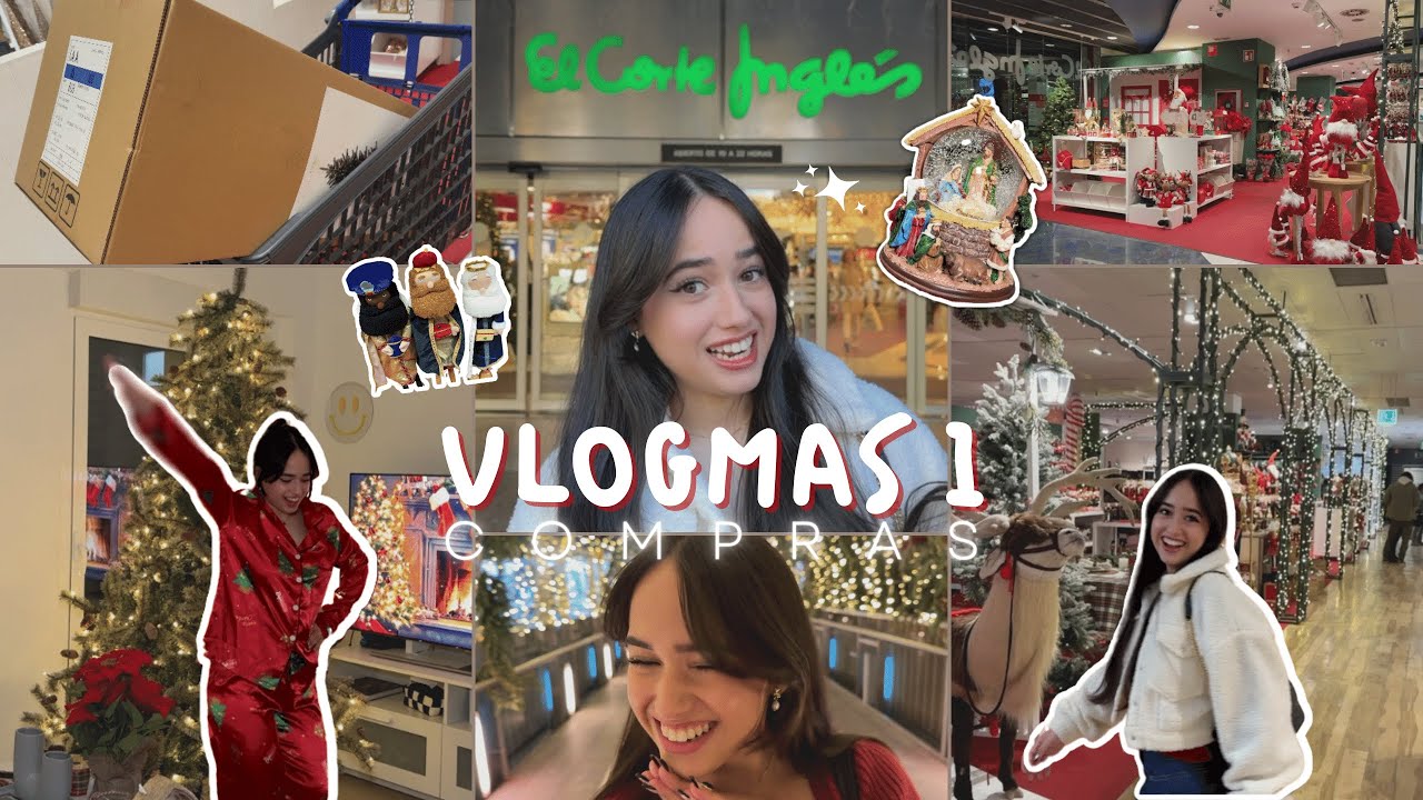 VLOGMAS 1🎄: En busca del árbol de navidad perfecto + compras + haul + decoración y más...