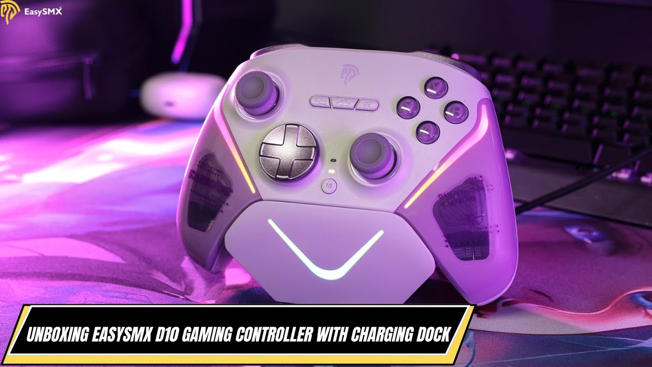 Unboxing EasySMX D10 Gaming Controller with Charging Dock.