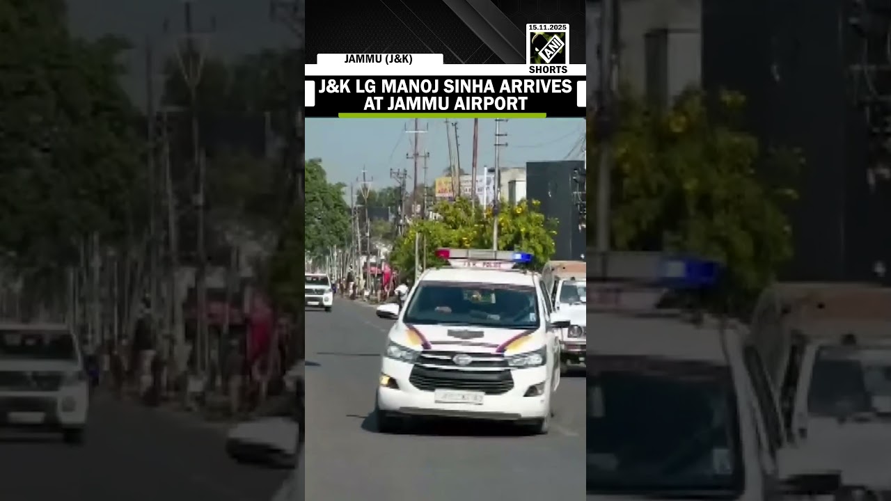 Nowgam Blast : J&K LG Manoj Sinha arrives at Jammu Airport