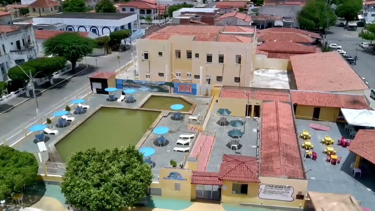 Caldas de Cip&oacute; / Bahia, fica &agrave;s margens da BR 110, com suas &aacute;guas termais, Drone Potensic Atom.