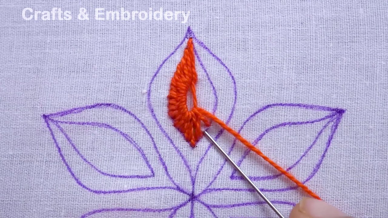 Elegant Flower Hand Embroidery Tutorial, New Flower Embroidery Design, Hand Embroidery Tips & Tricks