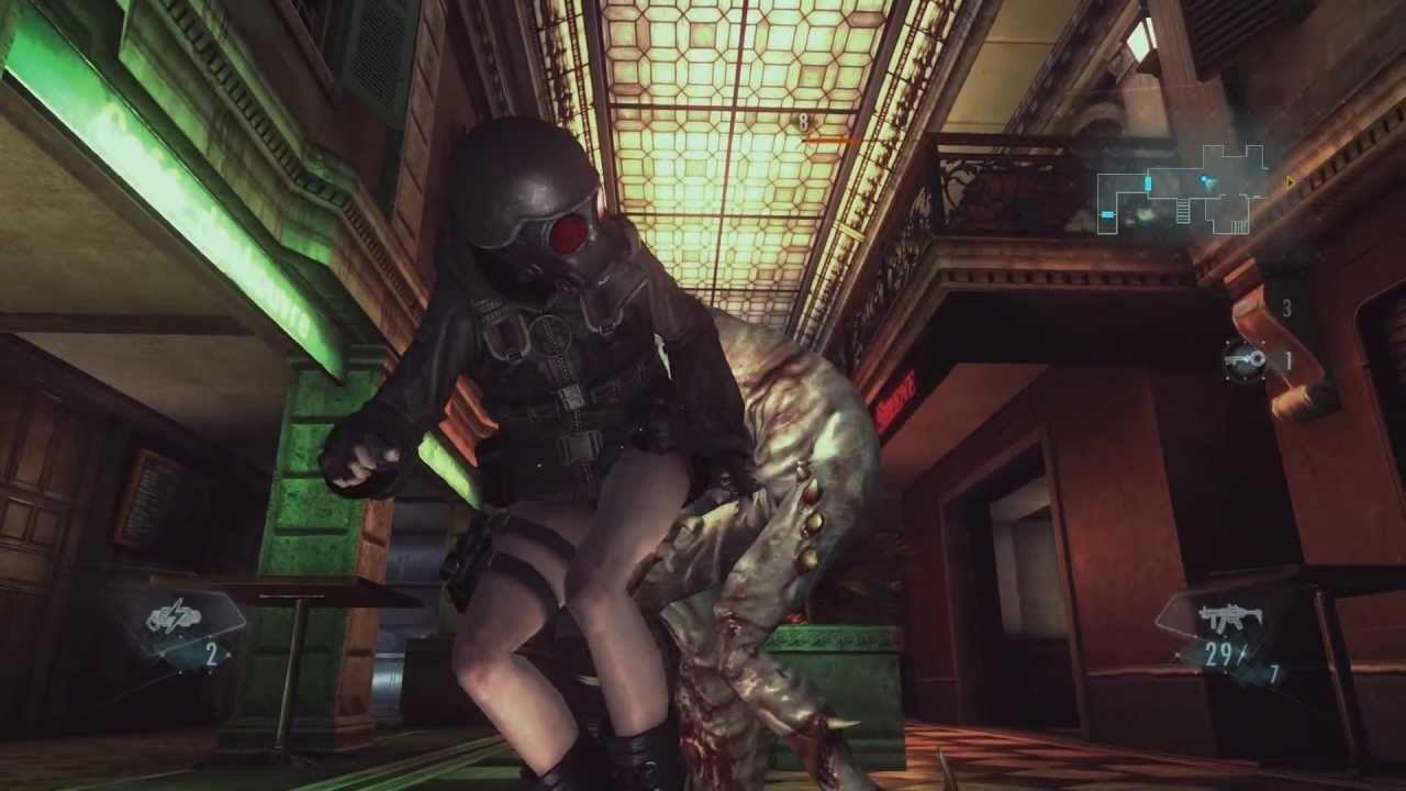 Resident Evil Revelations HD - Raid Mode - Stage 6 Chasm - Lady Hunk