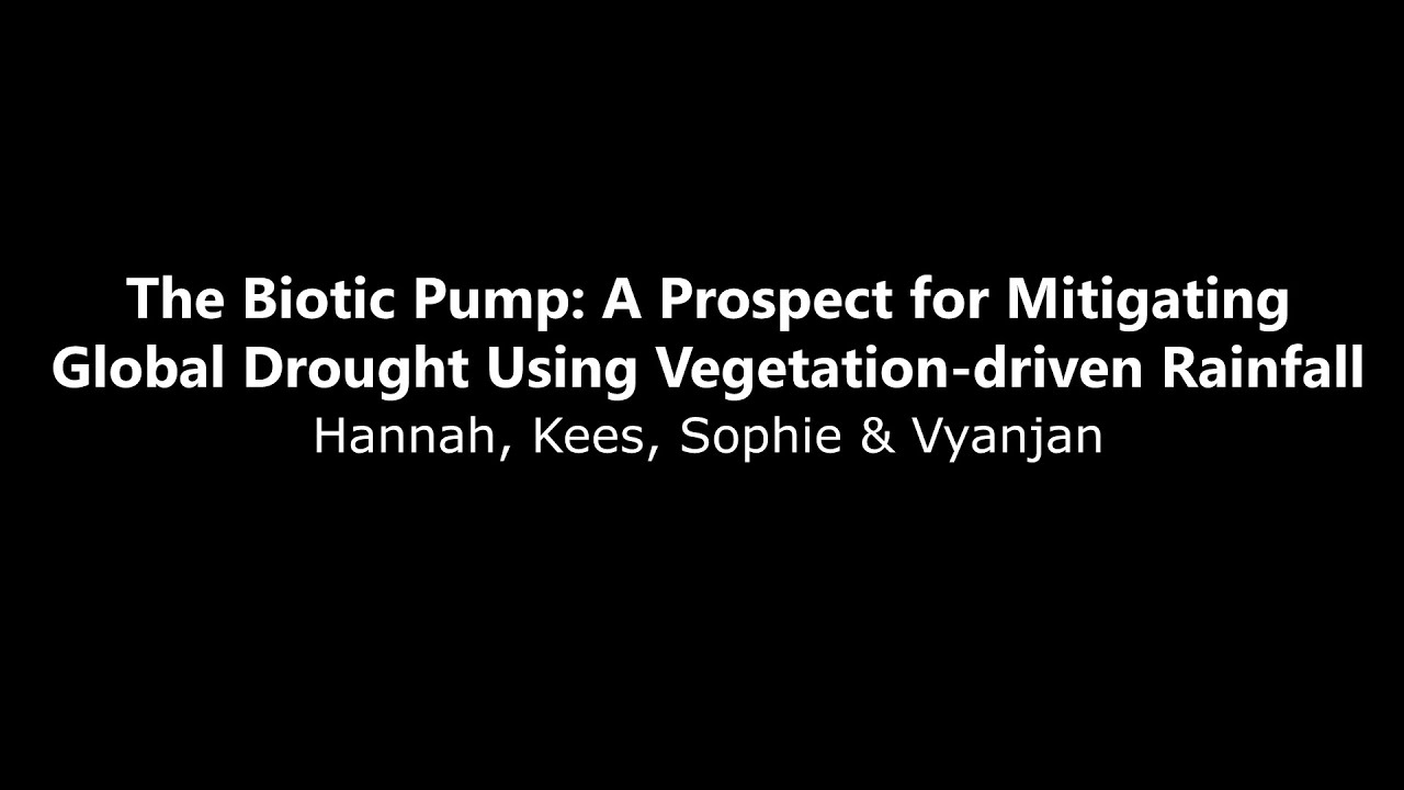 The Biotic Pump: A Prospect for Mitigating Global Drought Using Vegetation-driven Rainfall