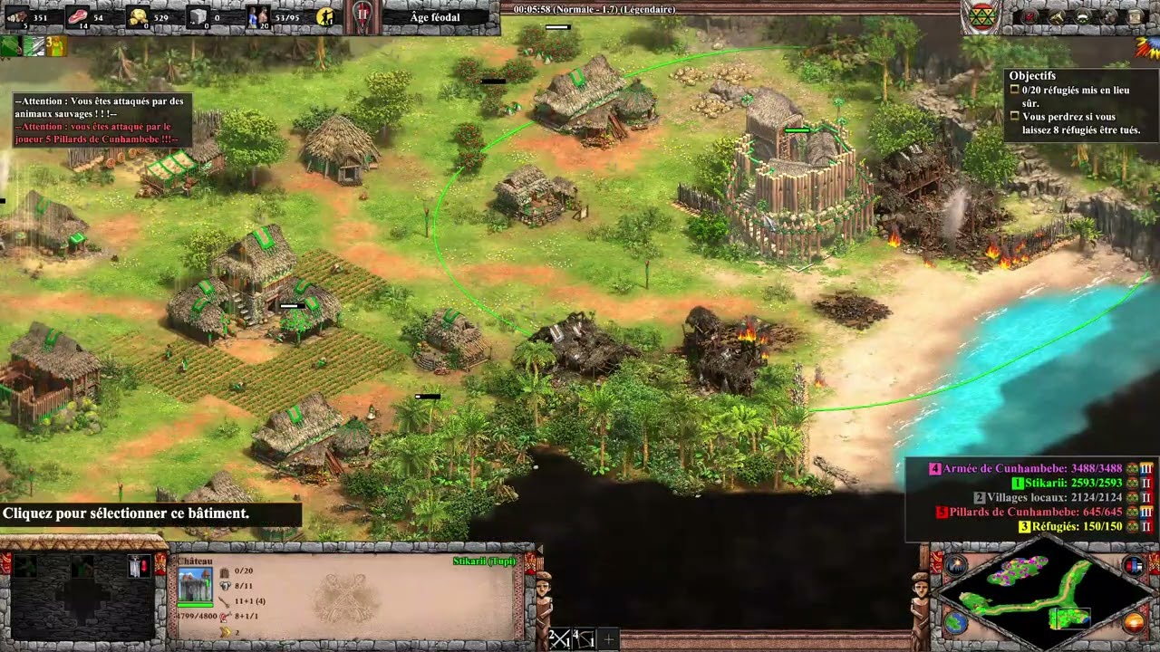 AoE 2 Campagne Légendaire Arariboia 1 + succès Tupi ou pas Tupi