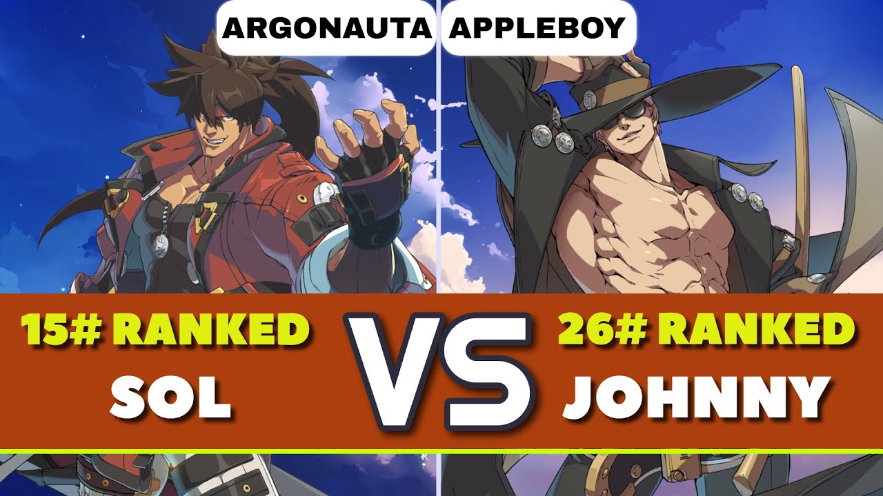 GGST LATAM | ARGONAUTA (15# Sol) vs appleboy (26# Johnny). Gameplay Nivel Alto