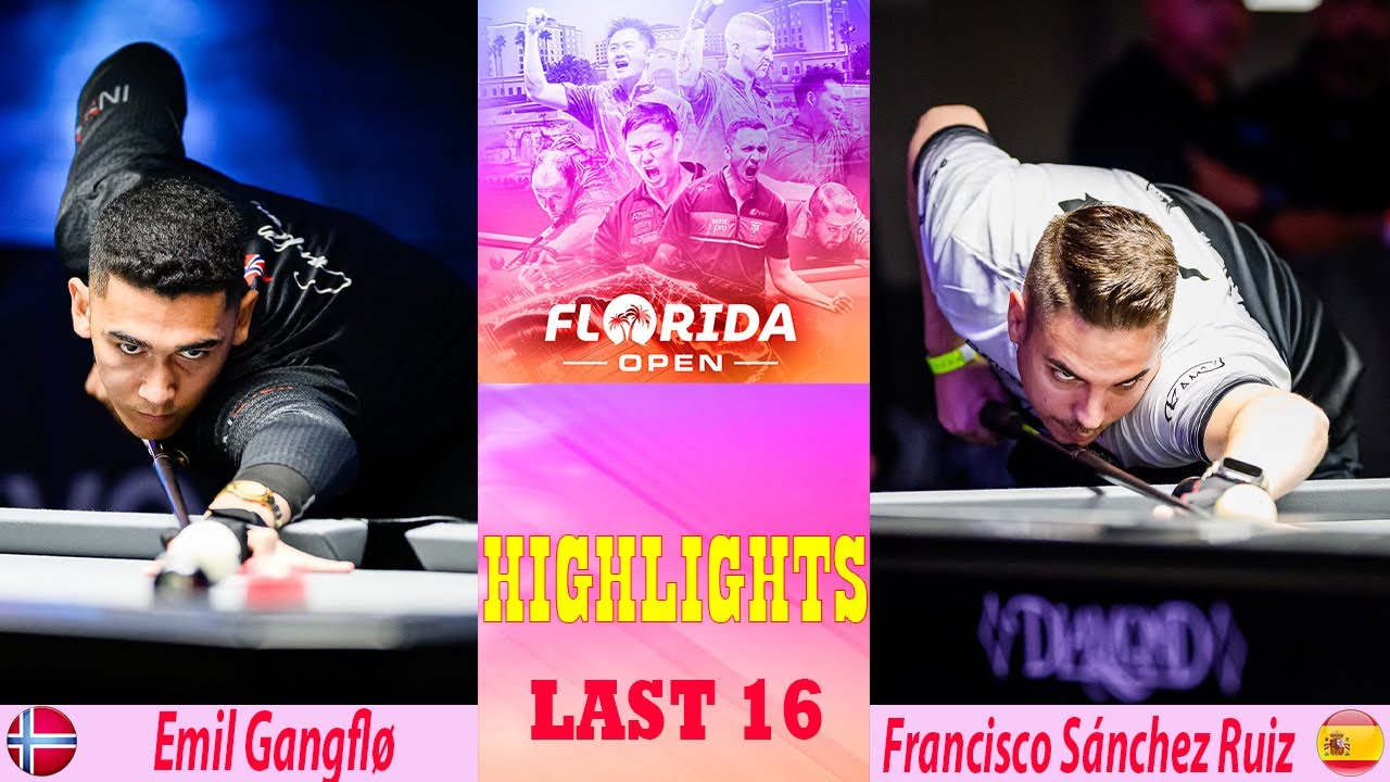 LAST 16 | Emil Gangfl&oslash;t vs Francisco S&aacute;nchez Ruiz | Florida Open Pool Championship