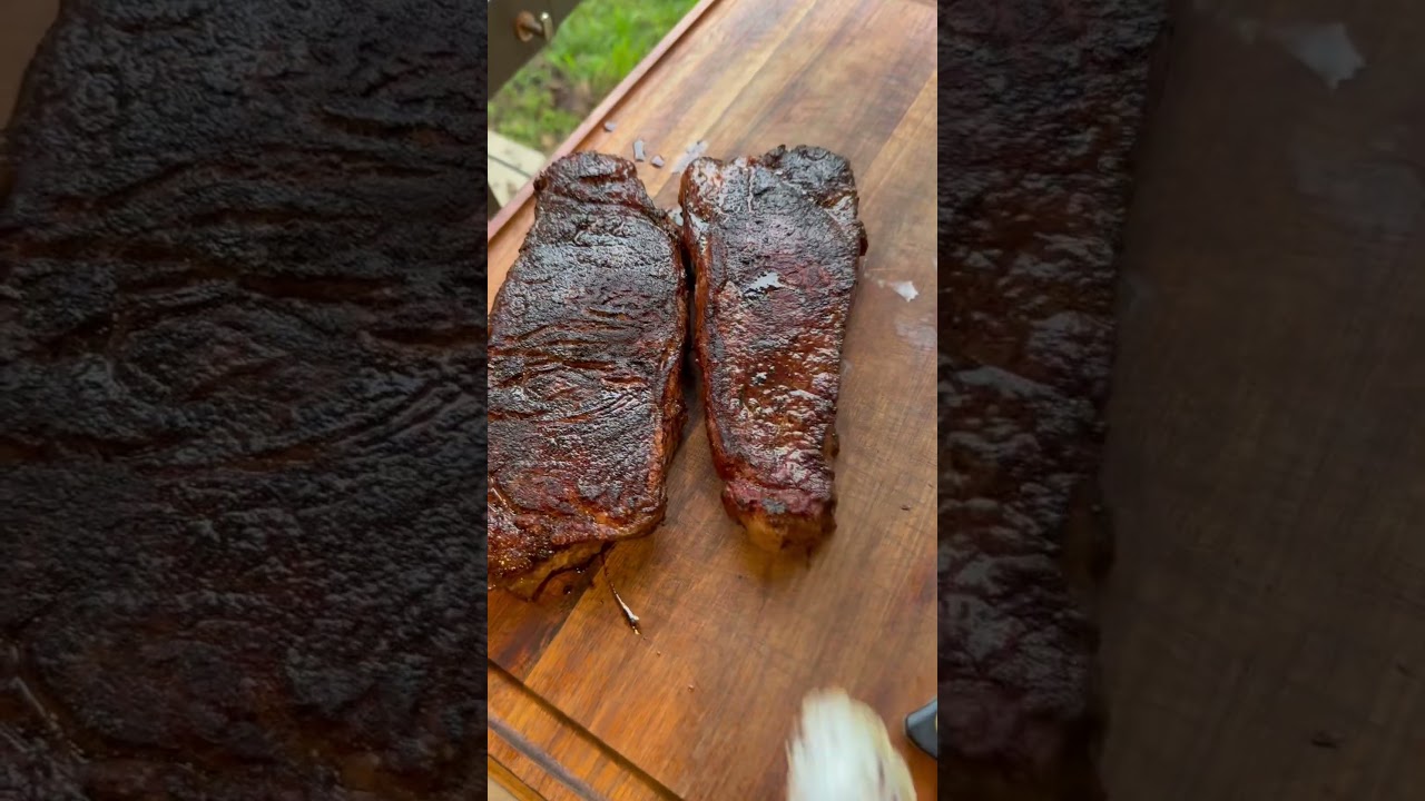 Steak & garlic mashed potatoes on the back patio #blackstone #cooking #grill