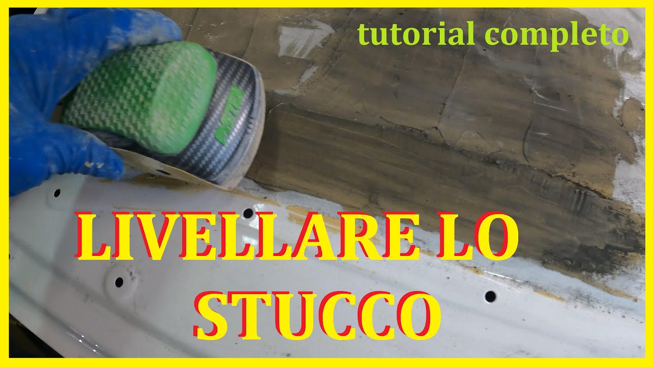 come livellare lo stucco correttamente