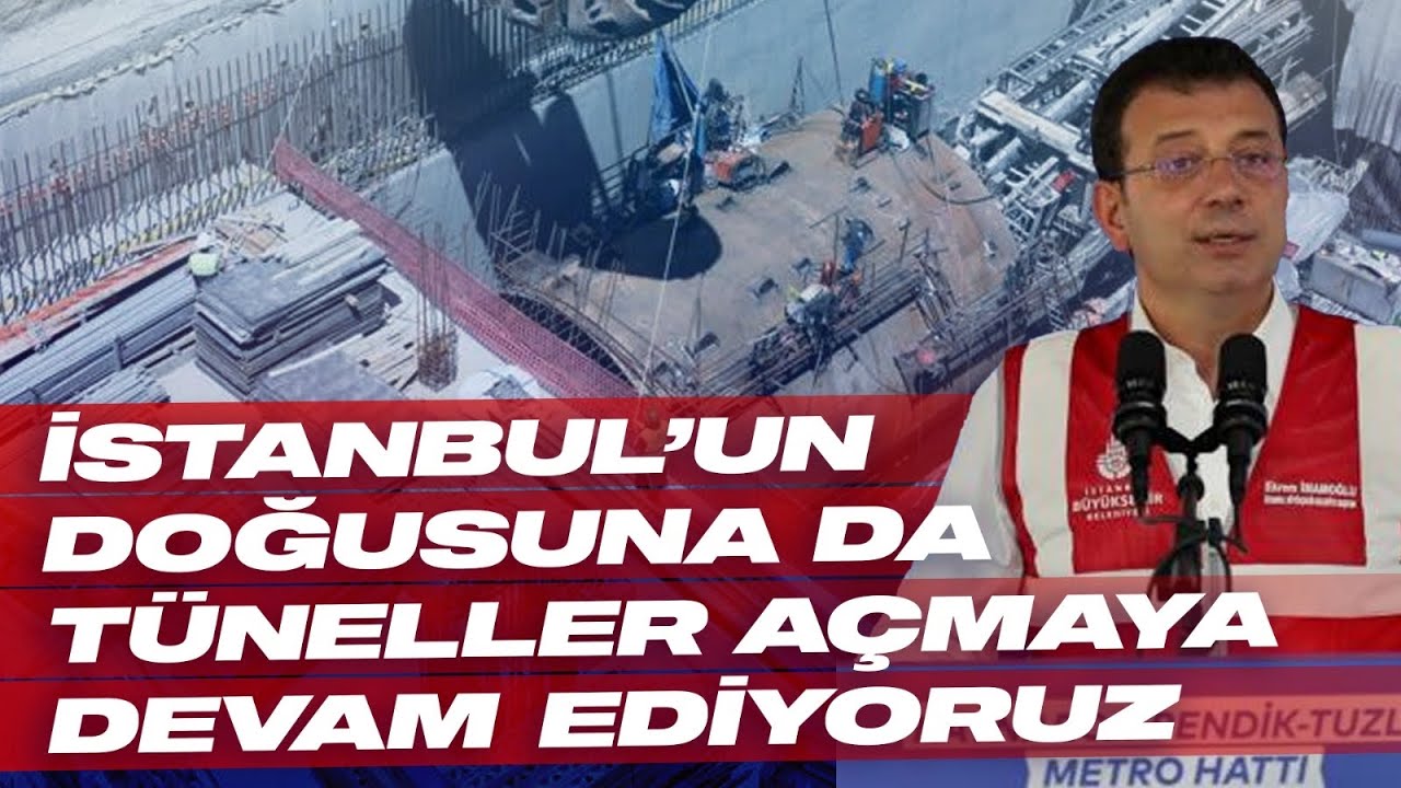 KAYNARCA - PENDİK - TUZLA METRO İNŞAATI DEVAM EDİYOR