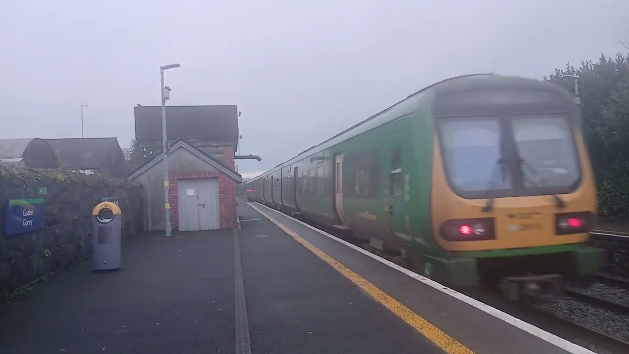 Arriving into Gorey onboard the 07.15 Rosslare Europort-Dublin Connolly train 🚆 on 31.1.2026