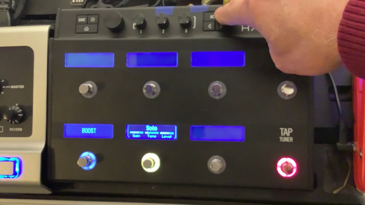 Line6 HX Effects / Helix How to turn one effect on and another effect off with one footswitch.
