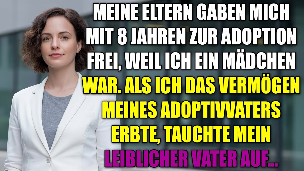 Meine Eltern gaben mich mit 8 zur Adoption frei, weil ich ein Mädchen war. Als ich ein Vermögen...